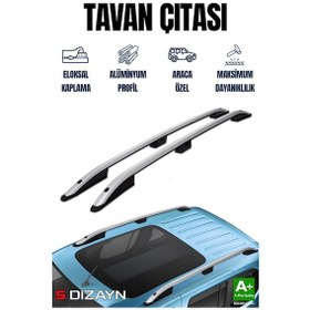 Resim S-dizayn Dacia Logan 2 Mcv Aluminyum Gri Tavan Çıtası 2006-2012 A+ Kalite 