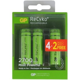 Resim GP Recyko 2700 Series 2600 Mah Aa Size Kalem 4+2 Şarjlı Pil 