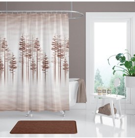 Resim Zethome Tropik Banyo Duş Perdesi 3390 Tek Kanat 1X240x200 