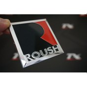 Resim Ford Mustang Roush Ön Panjur Vidalı Logo Krom Metal 3M Plaka 