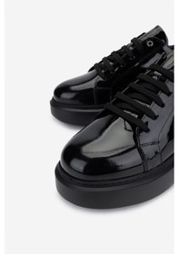 Resim Valmenti Erkek Hakiki Deri Siyah Rugan Sneakers & Spor Ayakkabı 771 35110 Erk Ayk Y25 Sıyah Rgn Siyah 