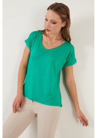 Resim Lela 5862000 Bayan Bluz Benetton Yeşil 