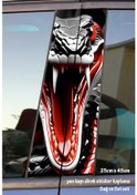 Resim Yılan Kobra Oto Folyo Baskı Kaplama Araba Kapı Sticker Set 