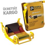 Resim Zebra Zxp3 Renkli Ribon Pn: 80033-340 280 Baskılık Fatura Zebra