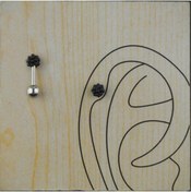 Resim familystore Siyah Inci Şambala Cerrahi Çelik Kıkırdak Piercing 