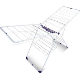 Resim UltraNova Mandallı Çamaşır Kurutma Askısı, Metal, Beyaz, 189x90x61 cm 