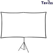 Resim taviss 100 Inç 221x124 Cm Tripod Ayaklı Taşınabilir Ve Duvar Kullanımlı Projeksiyon Perdesi 