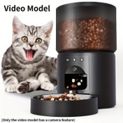 Resim APP ile Akıllı Kedi Besleyici, Çok Fonksiyonlu Besleyici, Zamanlanmış ve Ölçülü Bilimsel Besleme, WiFi Otomatik Kedi Besleyici, Akıllı Otomatik Evcil Hayvan Besleyici, 304 Paslanmaz Çelik Besleyici ile Elektrikli Kedi Köpek Besleyici (Sadece Kamera Özellikli Video Modeli, Pilsiz) 