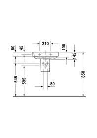 Resim Duravit Happy D.2 Kucuk Lavabo 500 x 360 MM 0709500000 