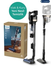 Resim Philips Aquatrio Yeni 3'ü 1 Arada (ISLAK, DRY VE MOPLU) Sarjlı Ve Kablosuz Dik Süpürge 