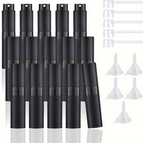 Resim 5/10/15 adet Taşınabilir Boş Sprey Şişesi, Cam Astarlı Metal Alüminyum Doldurulabilir Parfüm Şişesi, 8ml Boş Seyahat Aksesuarları 