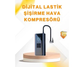 Resim Beruflic LED Fenerli ve Sos Işıklı Çok Fonksiyonlu Hava Kompresörü 