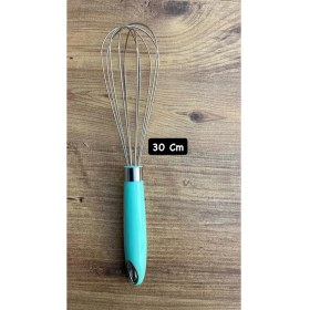 Resim Paslanmaz Çelik Metal Çırpma Teli – Yumurta, Kek ve Hamur Karıştırma Mutfak Aleti 30 cm 