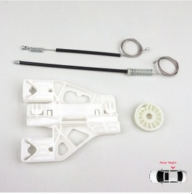 Resim Audi A1 MK1 8X 2010-2019 5-Kapı İçin Arka Sağ Cam Kriko Tamir Set 