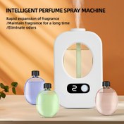 Resim USB Şarj Edilebilir Akıllı Parfüm Sprey Makinesi - Gece Işığı, Duvara Monte veya Standart, Uzun Süreli Koku & Koku Giderici, Ev ve Banyo için Çok Yönlü Aromaterapi Difüzörü, Esansiyel Yağlar/Parfüm Dahil 