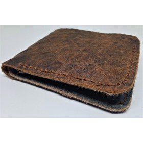 Resim Mahfuz Gerçek Deri Tamamen El Emeği Cüzdan 22cm*8cm * 1 Banknot Alanı 4 Kart Bölmesi 