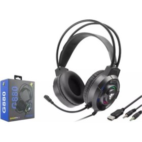 Resim Binbir Göz Bilgisayar Hadron G880 Gaming Kulaklık 2-3.5mm + USB Siyah 