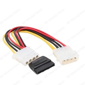Resim Molex 4-Pin To Sata Power Ve Molex 4-Pin Y Kablo 