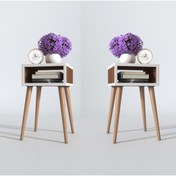 Resim Kenzlife Komodin Ragnarok Cvz 2 Li Set 49*29*29 Komidin Ahşap Ayaklı 