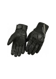 Resim Ebakbak Motosiklet Eldiveni Deri Full Koruma %100 Leder Motorcu Eldiven Black 