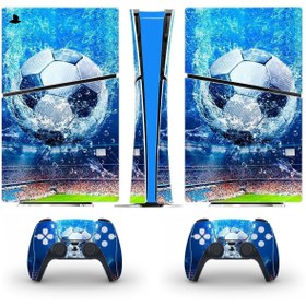 Resim Kt Grup Futbol Topu Playstation 5 Slim Disk Versiyon Sticker Kaplama Seti 