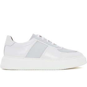 Resim Derimod Erkek Beyaz Bağcıklı Deri Sneaker 25SFD724318 