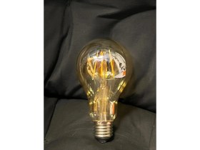 Resim Mikasso 3 Watt A70 Modeli 190 Lümen Dimmerli Amber Camlı Ledli Rustik Ampul 