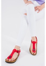Resim Fox Shoes Kırmızı Kadın Sandalet B777805009 