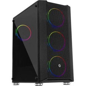 Resim SHC4200 Frisby FC-9405G 650W 80+ 4X120MM Dual Ring Rgb Fan USB 3.0 Mi̇di̇ Tower Si̇yah Kasa 