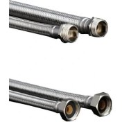 Resim Mey İthalat 3/8x3/8 Nipelli Flex Hortum 30 cm 