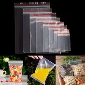 Resim 100 adet/Torba Şeffaf Plastik Kapatılabilir Selofan Poşetler, Zip Kilit Seal, Çağdaş Tarz, Ev Mutfak Depolama Organizatörü, Plastik Malzeme, Sepetler, Kutular, Kaplar, Ev Organizasyonu için Depolama Kapları, Sepetler, Kaplar ve Kaplar için Ev Organizasyonu 