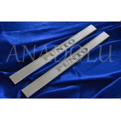 Resim Fiat Punto Kapı Eşiği 2 Parça Paslanmaz Çelik Fiat Punto Kapı Eşiği 2 Parça Paslanmaz Çelik