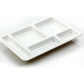 Resim abnturk King Beyaz Termo Kırılmaz Plastik Tabldot Tabilot Tablot Tabağı (15 Adet) 