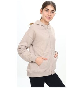 Resim Toontoy Kız Çocuk Kapüşonlu Hırka Siyah 