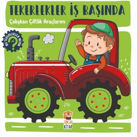 Resim Sincap Kitap Tekerlekler İş Başında Çalışkan Çiftlik Araçlarım 