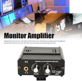 Resim Monitör Kulaklık Amplifikatörü, Yüksek Güç Çıkışı, Gürültü Ve Gecikme Yok, Çift XLR 6,35 Mm Giriş, Sahne Veya Stüdyo Kullanımı Için 3,5 Mm Çıkış (AB fişi) 
