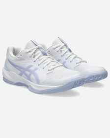 Resim Asics GEL-TASK 4 Kadın Beyaz-Turuncu Voleybol Ayakkabısı 1072A106-104 