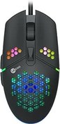 Resim Lecoo MS105 Kablolu 3200DPI 6 Tuşlu RGB LED Aydınlatmalı 103gr Ağırlık Optik Sensör Oyuncu Mouse Siyah 