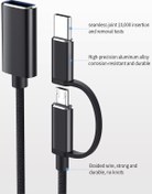 Resim wiks Type-c Usb Otg Micro Otg Kablo Usb Type-c Dönüştürücü Çevirici 