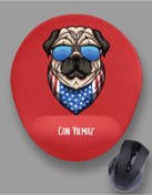 Resim Kişiye Özel Amerikalı Pug Köpek Mouse Pad 