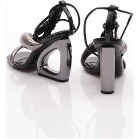 Resim Dgn 2442 Kadin Bileği İp Sarmali Topuklu Abiye Ayakkabi 2442-2219-R1534 