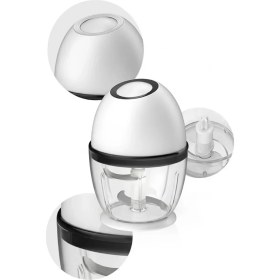 Resim Renklime Mini Elektrikli Doğrayıcı 450 ml Şarjlı Sebze Doğrama Makinesi 