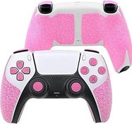 Resim Luck&Link Controller Grip for PS5,Textured Skin kit,for PS5DualSense Anti-Skid Sweat-Absorbent Controllers Handle Grips, Buttons (PS5 Du alSense, Normal-Fluorescent Pink) 
