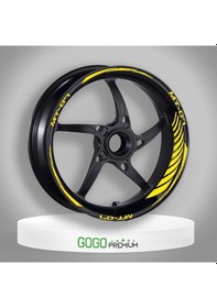 Resim Florasan Kırmızı Yamaha Mt-07 Uyumlu Racıng 1 Set Jant Şeridi Çok Renkli 