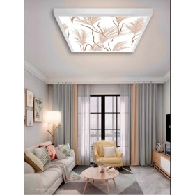 Resim Gökyüzü Panel New ART-SALON-AVIZE-60 x 60-54W-LED-ARMATÜR-OTURMA-ODASI-AYDINLATMA-DESENLI-PANEL-SALON-LED-AVIZE- A+ 