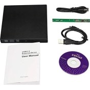 Resim 5114 USB Sata Slim 9.5mm DVD Rw Writer SSD External Harici Caddy Kutu 