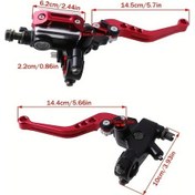 Resim Xuweiwei Blue Evrensel Motor Fren Kolu 7/8 22mm Hidrolik Debriyaj Silindir Rezervuar Kontrol Kolu 