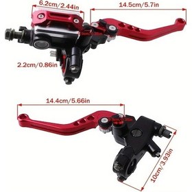 Resim Xuweiwei Blue Evrensel Motor Fren Kolu 7/8 22mm Hidrolik Debriyaj Silindir Rezervuar Kontrol Kolu 