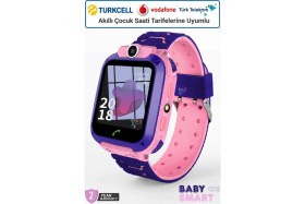 Resim BabySmart Q12 LBS Konumlu Akıllı Çocuk Takip Saati Sim Kartlı Arama, Kameralı, Gizli Dinleme Özellikli 