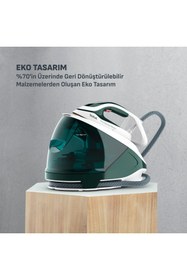Resim TEFAL GV9E2 Pro Express Eco 140 gr Sürekli Buhar ve 560 gr Şok Buharlı 2200 Watt Buhar Kazanlı Ütü 